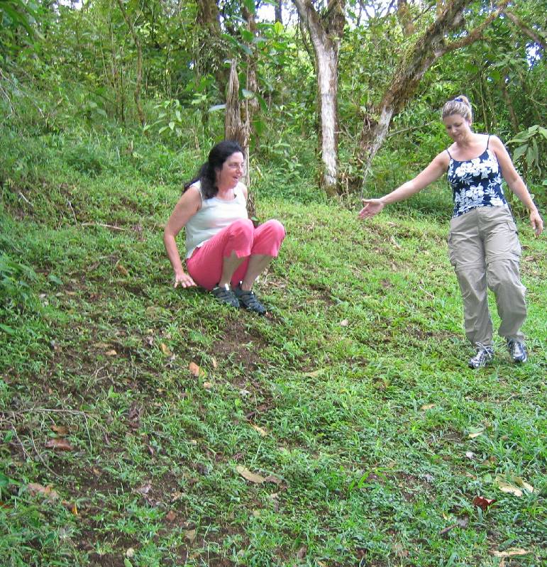 CostaRica-June-11-18-2005-0064 manipulating the hillside on the way to lunch