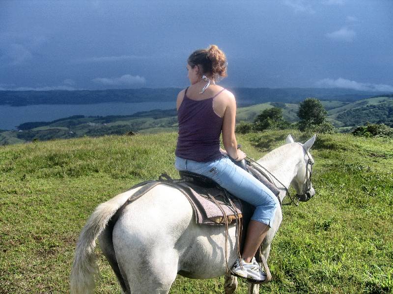 CostaRica-June-11-18-2005-0233 Jen on horseback