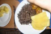 CostaRica-June-11-18-2005-0423 beans and rice and plantains - the staple